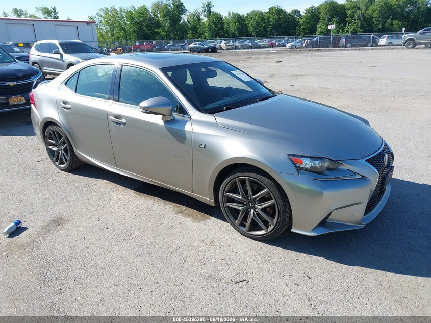 2016 Lexus Is VIN JTHCM1D23G5010973 IAAI salvage auction — LEFT FRONT, Mv-907A (New York), sold $6,700 on 2026-07-07 (photo 1)