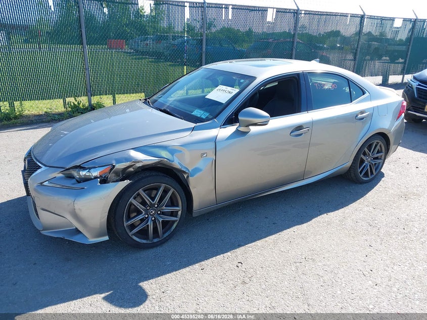 2016 Lexus Is VIN JTHCM1D23G5010973 IAAI salvage auction — LEFT FRONT, Mv-907A (New York), sold $6,700 on 2026-07-07 (photo 2)