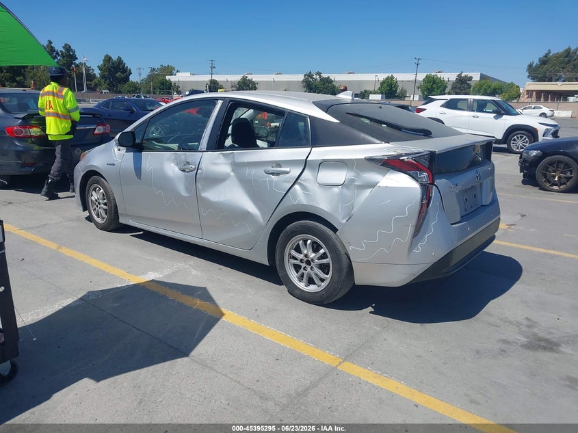 2017 Toyota Prius VIN JTDKBRFU6H3574792 IAAI salvage auction — SIDE, Salvage (California), sold $3,950 on 2026-07-06 (photo 3)
