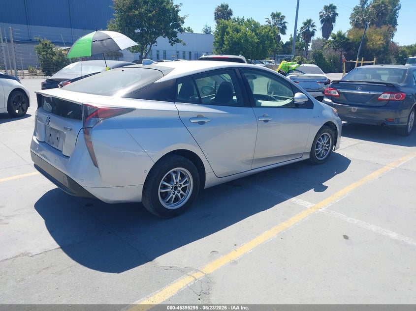 2017 Toyota Prius VIN JTDKBRFU6H3574792 IAAI salvage auction — SIDE, Salvage (California), sold $3,950 on 2026-07-06 (photo 4)