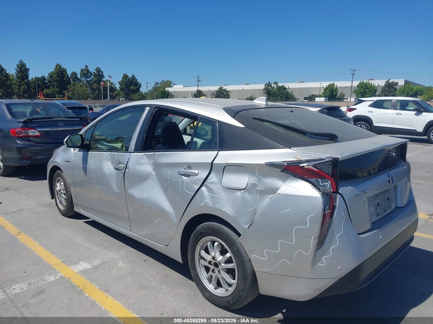 2017 Toyota Prius VIN JTDKBRFU6H3574792 IAAI salvage auction — SIDE, Salvage (California), sold $3,950 on 2026-07-06 (photo 6)