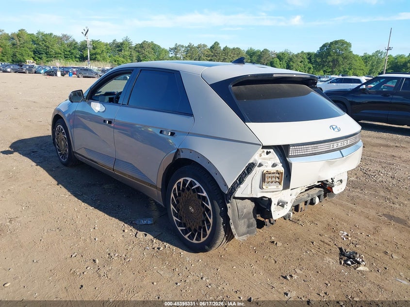 2022 Hyundai Ioniq 5 VIN KM8KRDAF5NU100681 IAAI salvage auction — FRONT & REAR, Mv-907A (New York), sold $9,375 on 2026-07-09 (photo 3)