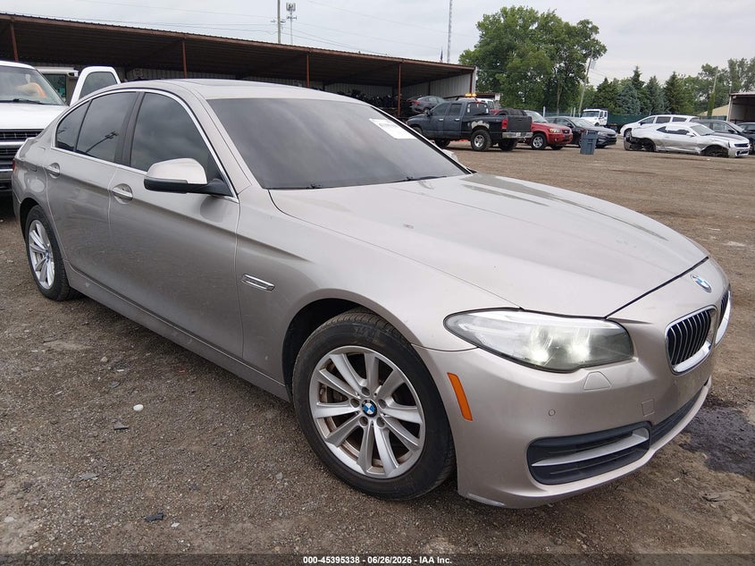 2014 BMW 5er VIN WBA5A7C57ED615614 IAAI salvage auction — NORMAL WEAR, Original (Ohio), sold $700 on 2026-08-01 (photo 1)