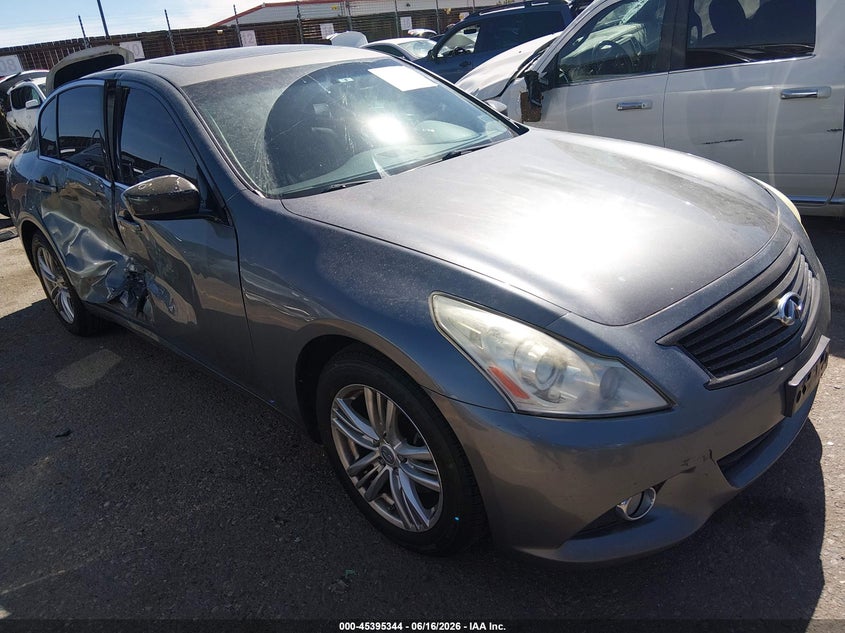 2013 Infiniti G VIN JN1CV6AR1DM768859 IAAI salvage auction — LEFT REAR, Salvage (Colorado), sold $675 on 2026-07-28 (photo 1)