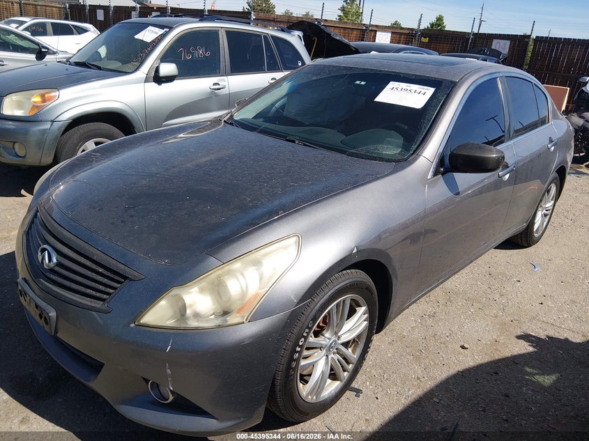 2013 Infiniti G VIN JN1CV6AR1DM768859 IAAI salvage auction — LEFT REAR, Salvage (Colorado), sold $675 on 2026-07-28 (photo 2)