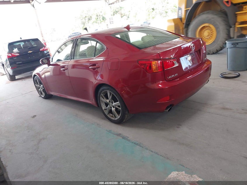 2010 Lexus Is 250 VIN JTHBF5C29A5112574 IAAI salvage auction — FRONT END, Rebuildable (Florida), sold $975 on 2026-07-15 (photo 3)