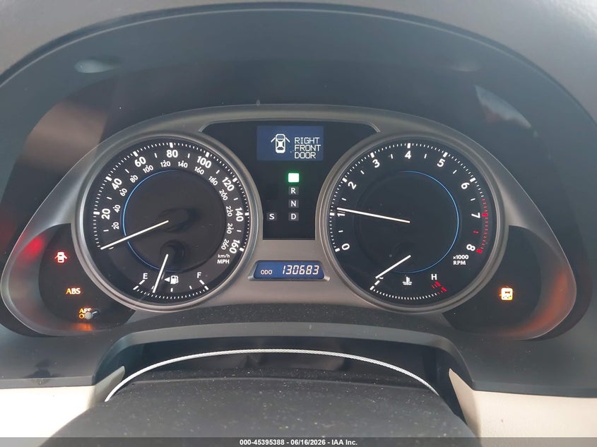 2010 Lexus Is 250 VIN JTHBF5C29A5112574 IAAI salvage auction — FRONT END, Rebuildable (Florida), sold $975 on 2026-07-15 (photo 7)