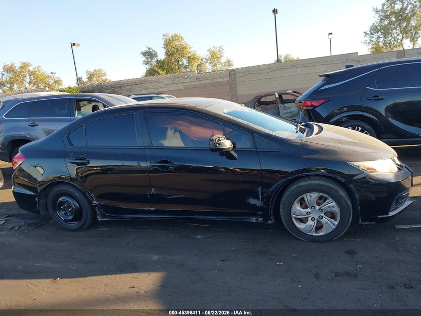 2013 Honda Civic VIN 19XFB2F54DE252558 IAAI salvage auction — SIDE, Salvage Certificate (California), sold $2,375 on 2026-07-10 (photo 6)