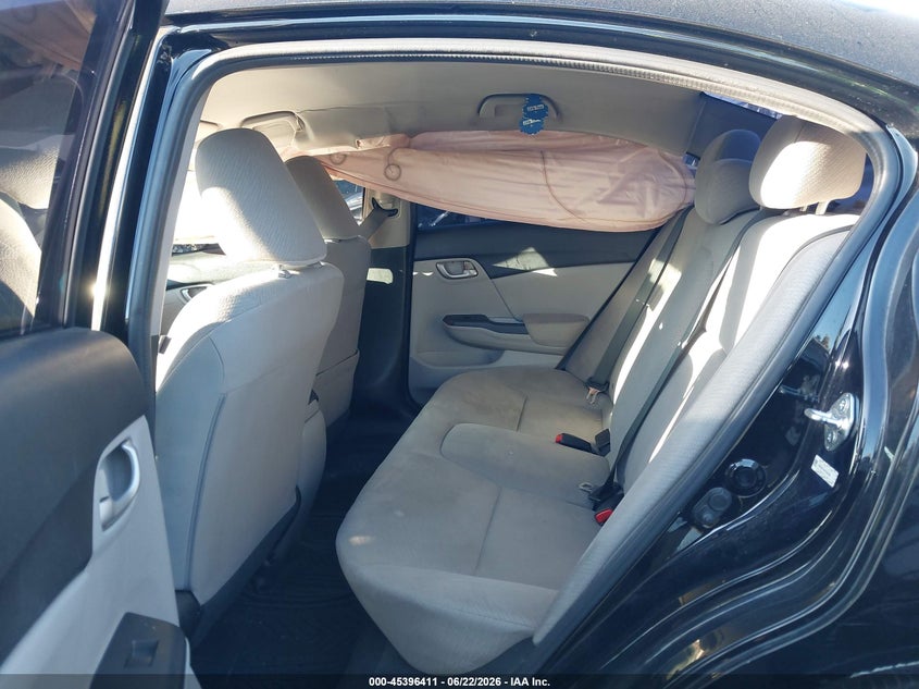 2013 Honda Civic VIN 19XFB2F54DE252558 IAAI salvage auction — SIDE, Salvage Certificate (California), sold $2,375 on 2026-07-10 (photo 8)