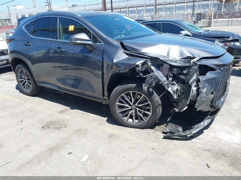2024 Lexus Nx VIN JTJADCAZ0R5013769 IAAI salvage auction — FRONT END, Salvage (California), sold $11,950 on 2026-07-07 (photo 1)