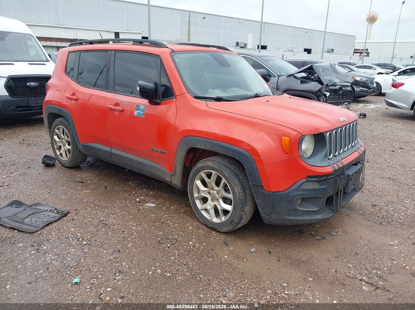 2016 Jeep Renegade VIN ZACCJABT7GPD85391 IAAI salvage auction — NORMAL WEAR, Original (Texas), sold $1,100 on 2026-07-16 (photo 1)