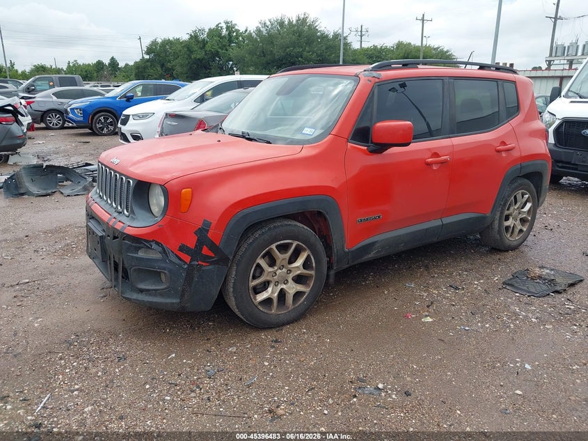 2016 Jeep Renegade VIN ZACCJABT7GPD85391 IAAI salvage auction — NORMAL WEAR, Original (Texas), sold $1,100 on 2026-07-16 (photo 2)