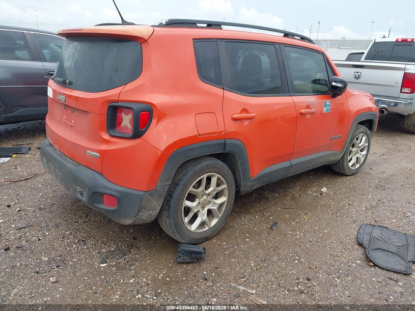 2016 Jeep Renegade VIN ZACCJABT7GPD85391 IAAI salvage auction — NORMAL WEAR, Original (Texas), sold $1,100 on 2026-07-16 (photo 4)