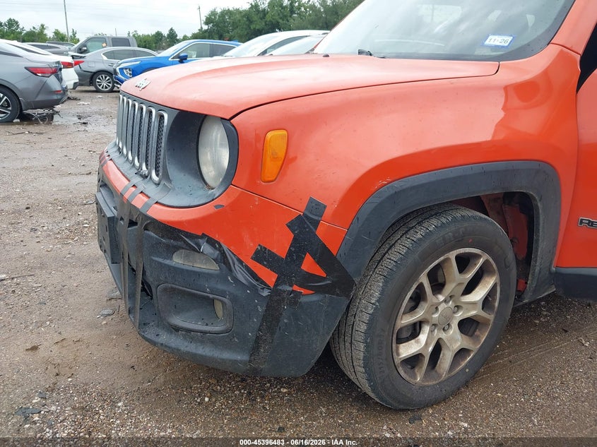 2016 Jeep Renegade VIN ZACCJABT7GPD85391 IAAI salvage auction — NORMAL WEAR, Original (Texas), sold $1,100 on 2026-07-16 (photo 6)