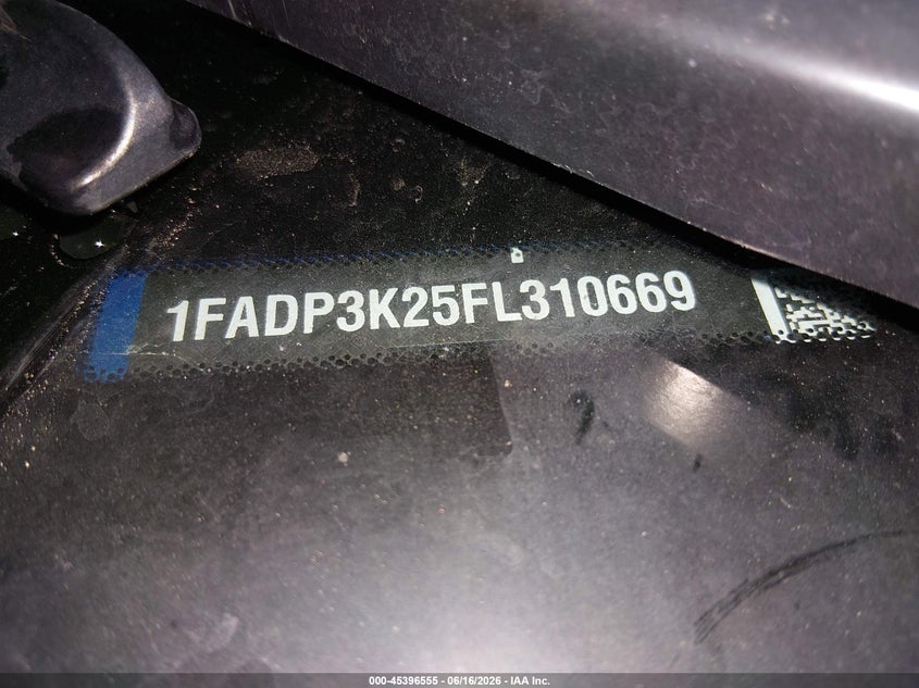 2015 Ford Focus VIN 1FADP3K25FL310669 IAAI salvage auction — FRONT END, Salvage (Idaho), sold $200 on 2026-07-24 (photo 9)