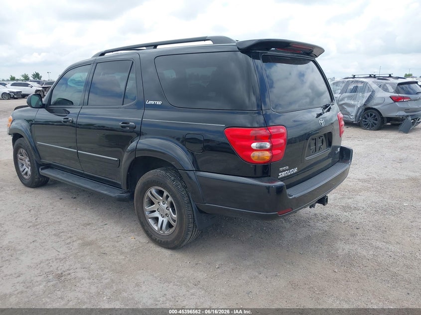 2003 Toyota Sequoia VIN 5TDZT38A93S202981 IAAI salvage auction — RIGHT FRONT, Salvage (Texas), sold $1,975 on 2026-07-08 (photo 3)