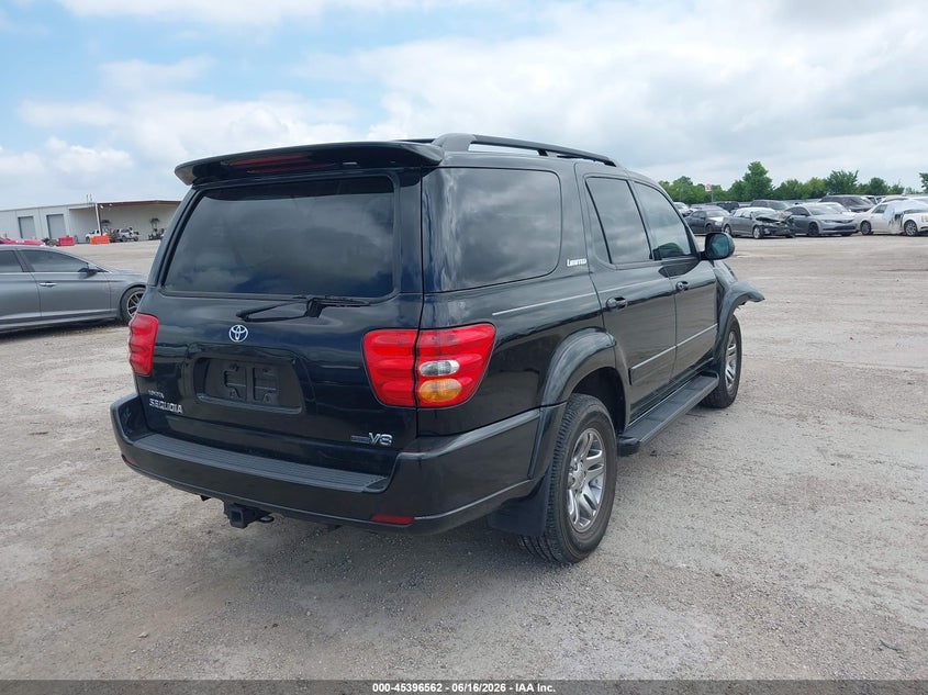 2003 Toyota Sequoia VIN 5TDZT38A93S202981 IAAI salvage auction — RIGHT FRONT, Salvage (Texas), sold $1,975 on 2026-07-08 (photo 4)
