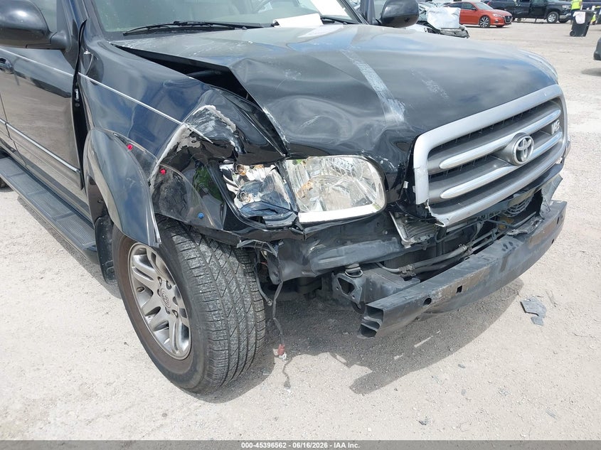 2003 Toyota Sequoia VIN 5TDZT38A93S202981 IAAI salvage auction — RIGHT FRONT, Salvage (Texas), sold $1,975 on 2026-07-08 (photo 6)