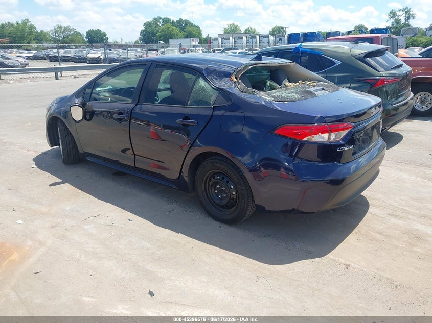 2026 Toyota Corolla VIN JTDBCMFE3T3126527 IAAI salvage auction — FRONT & REAR, Salvage Title, sold $1,050 on 2026-07-29 (photo 3)