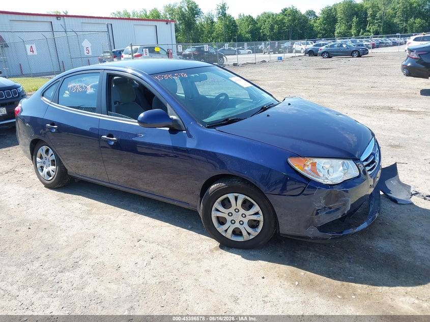 2010 Hyundai Elantra VIN KMHDU4AD9AU039464 IAAI salvage auction — LEFT FRONT, Mv-907A (New York), sold $425 on 2026-07-07 (photo 1)