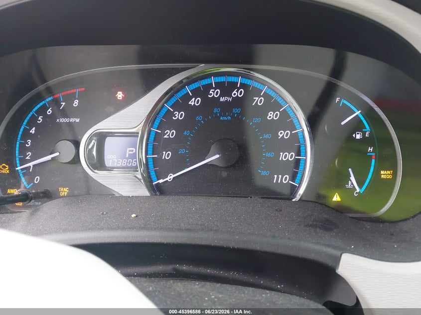 2012 Toyota Sienna VIN 5TDDK3DC5CS038875 IAAI salvage auction — FRONT END, Salvage Title, sold $2,500 on 2026-07-28 (photo 7)