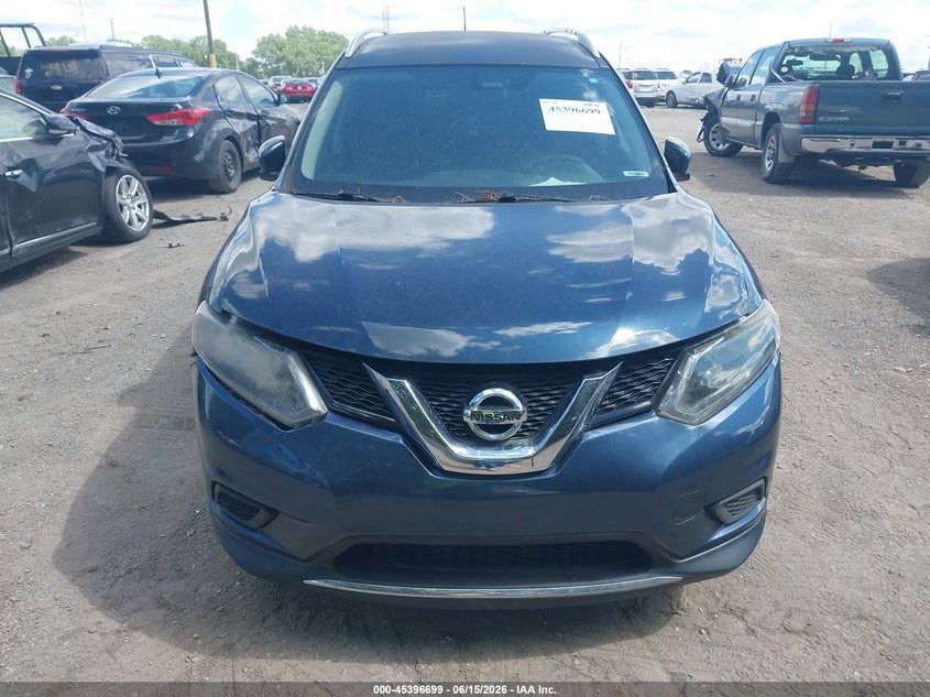2016 Nissan Rogue VIN KNMAT2MV7GP632637 IAAI salvage auction — NORMAL WEAR, Rebuilt (Indiana), sold $575 on 2026-07-29 (photo 6)