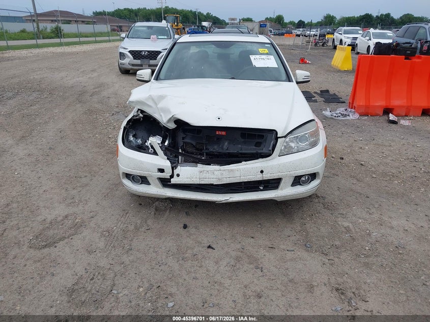 2011 Mercedes-benz C class VIN WDDGF8BB0BR139379 IAAI salvage auction — FRONT END, Clear (Wisconsin), sold $425 on 2026-07-09 (photo 6)