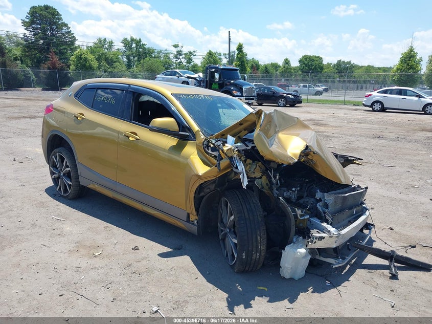 2018 BMW X2 VIN WBXYJ5C32JEF71986 IAAI salvage auction — FRONT END, Salvage (Virginia), sold $400 on 2026-07-28 (photo 1)