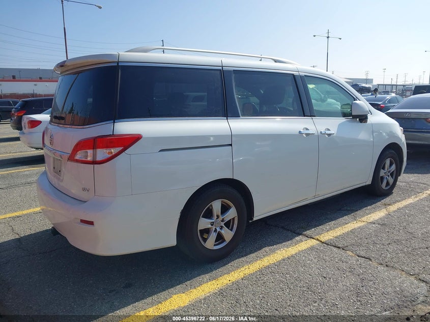 2017 Nissan Quest VIN JN8AE2KP1H9167555 IAAI salvage auction — FRONT END, Salvage (California), sold $1,050 on 2026-07-07 (photo 4)