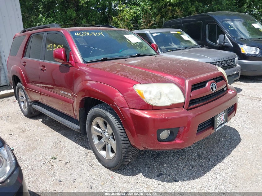 2007 Toyota 4runner VIN JTEBT17R978043026 IAAI salvage auction — LEFT REAR, Original (Ohio), sold $3,400 on 2026-07-08 (photo 1)