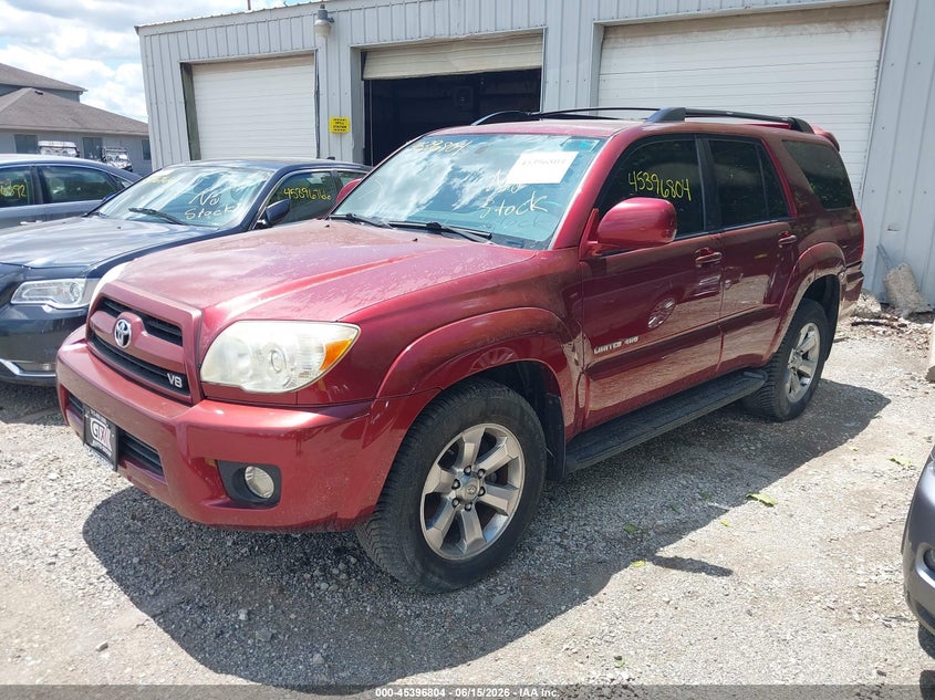 2007 Toyota 4runner VIN JTEBT17R978043026 IAAI salvage auction — LEFT REAR, Original (Ohio), sold $3,400 on 2026-07-08 (photo 2)