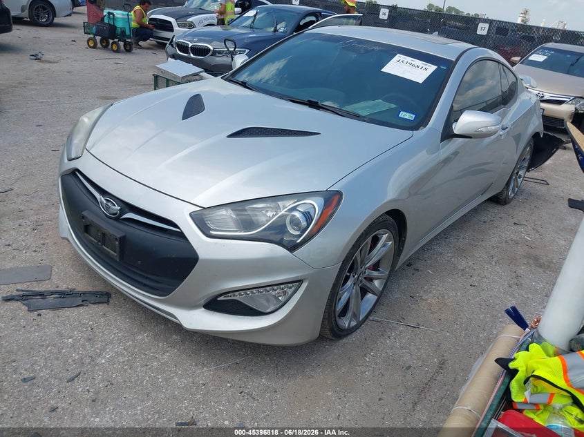 2013 Hyundai Genesis VIN KMHHU6KJ6DU108455 IAAI salvage auction — REAR END, Salvage (Texas), sold $1,825 on 2026-07-21 (photo 2)
