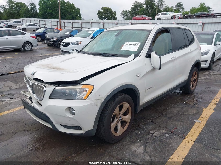 2012 BMW X3 VIN 5UXWX5C51CL725540 IAAI salvage auction — FRONT END, Rebuildable (Florida), sold $975 on 2026-07-15 (photo 2)