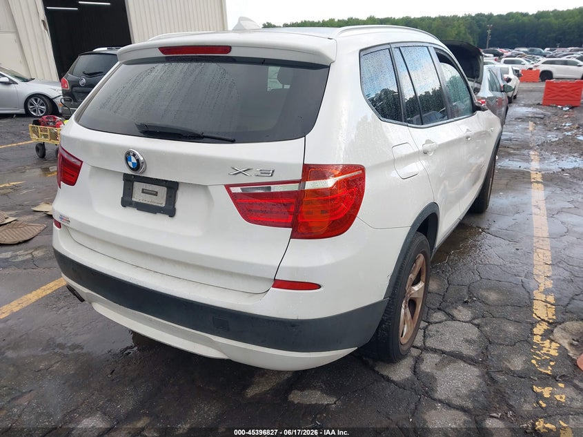 2012 BMW X3 VIN 5UXWX5C51CL725540 IAAI salvage auction — FRONT END, Rebuildable (Florida), sold $975 on 2026-07-15 (photo 4)
