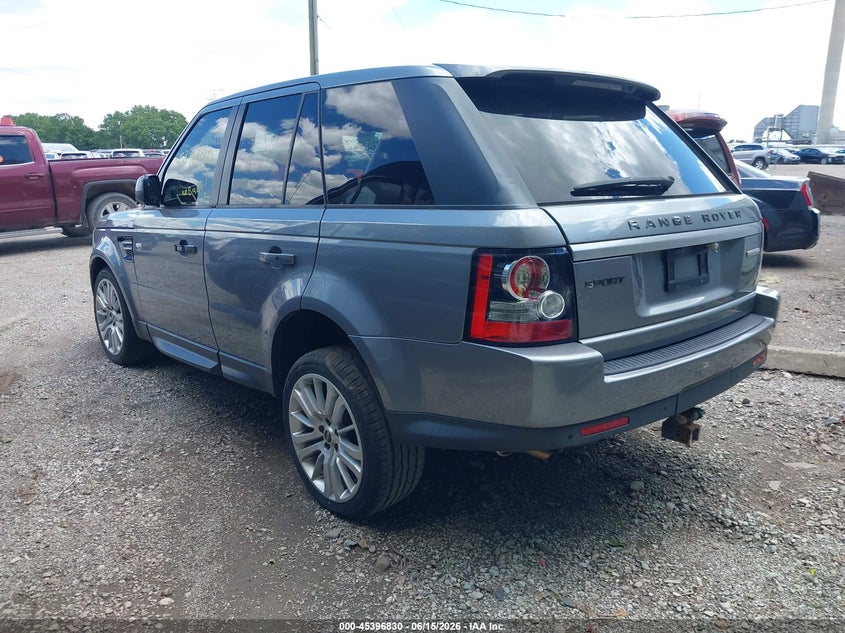 2012 Land rover Range rover sport VIN SALSK2D48CA750409 IAAI salvage auction — FRONT END, Original (West Virginia), sold $2,100 on 2026-07-15 (photo 3)