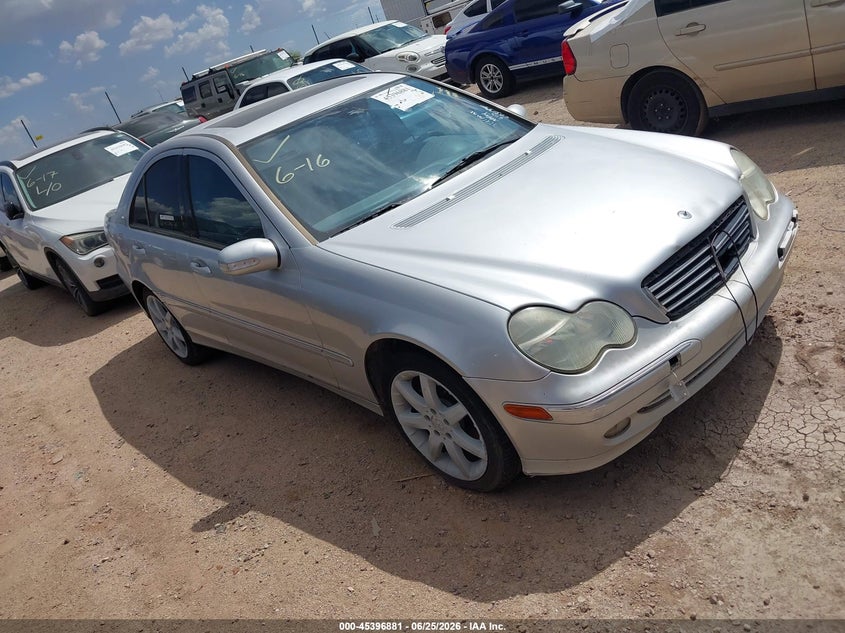 2003 Mercedes-benz C class VIN WDBRF40J33A473197 IAAI salvage auction — FRONT END, Clear (Arizona), sold $25 on 2026-07-30 (photo 1)
