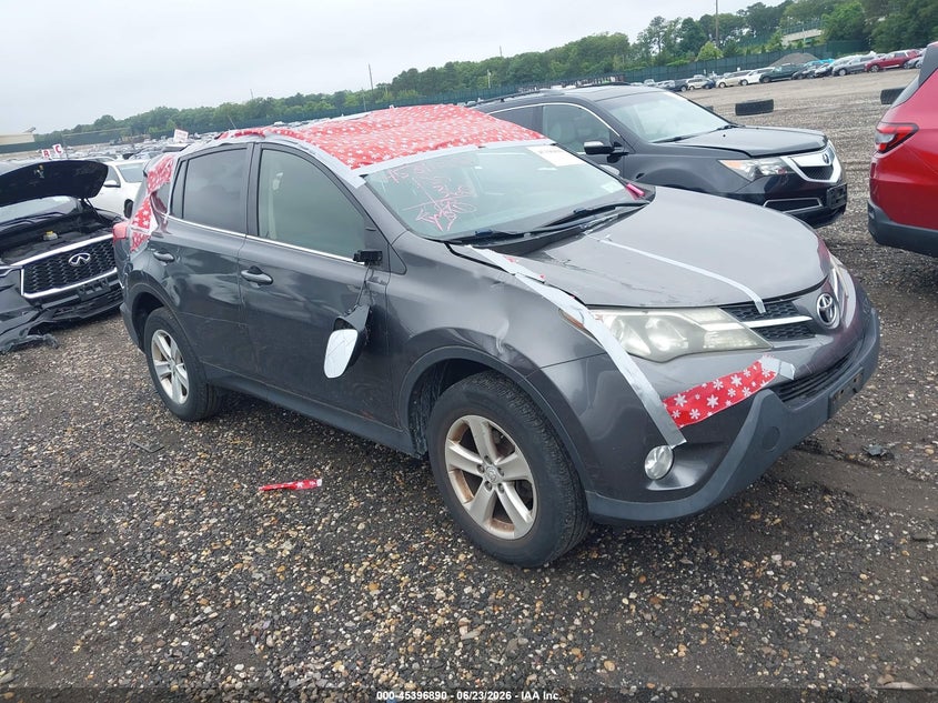 2013 Toyota VIN JTMRFREV5D5022325 IAAI salvage auction — FRONT & REAR, Mv-907A (New York), sold $4,300 on 2026-07-07 (photo 1)