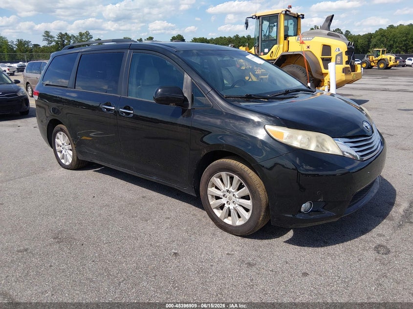2011 Toyota Sienna VIN 5TDDK3DC3BS024956 IAAI salvage auction — MECHANICAL, Clear (South Carolina), sold $1,600 on 2026-07-29 (photo 1)