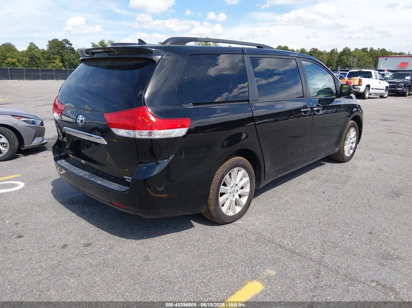 2011 Toyota Sienna VIN 5TDDK3DC3BS024956 IAAI salvage auction — MECHANICAL, Clear (South Carolina), sold $1,600 on 2026-07-29 (photo 4)