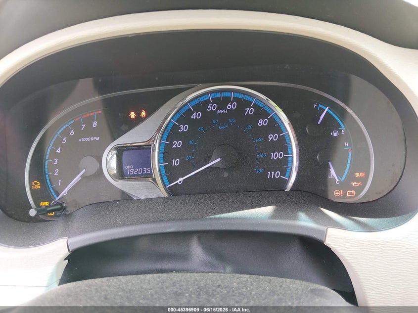 2011 Toyota Sienna VIN 5TDDK3DC3BS024956 IAAI salvage auction — MECHANICAL, Clear (South Carolina), sold $1,600 on 2026-07-29 (photo 7)