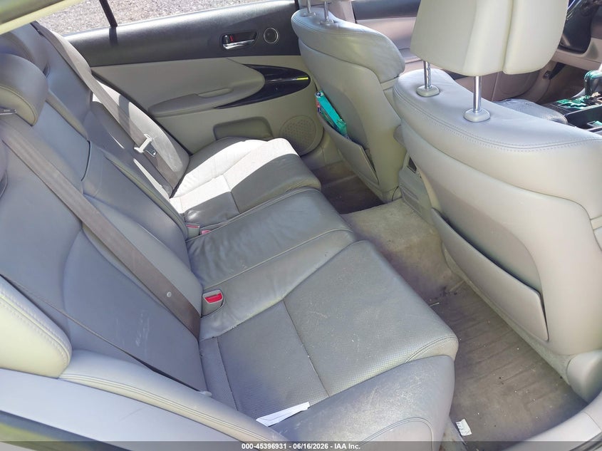 2006 Lexus Gs 300 VIN JTHCH96S460011707 IAAI salvage auction — LEFT REAR, Salvage (Connecticut), sold $425 on 2026-07-14 (photo 8)