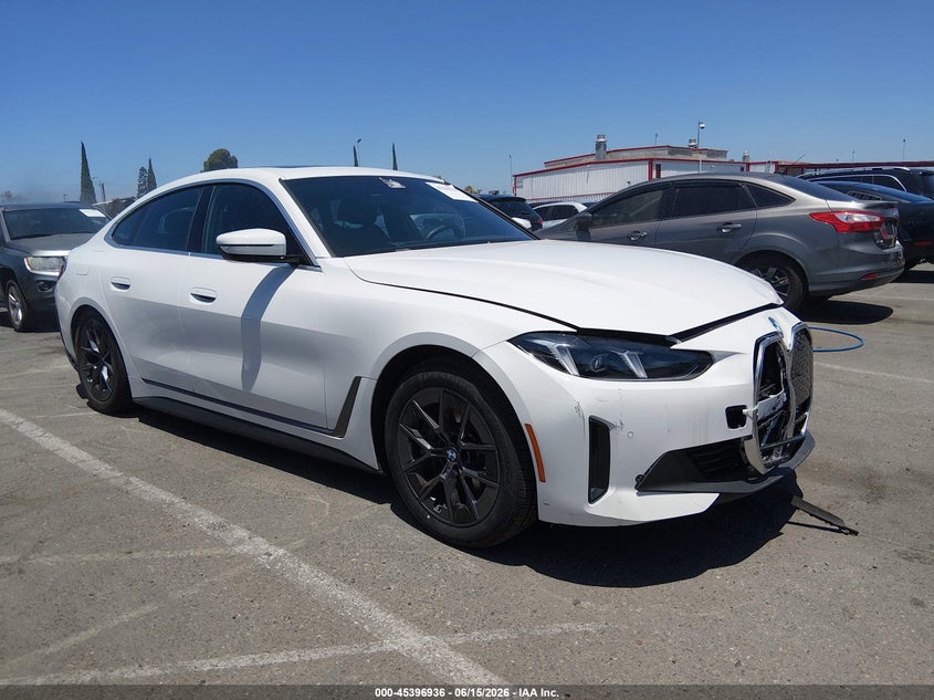 2025 BMW I4 VIN WBY23HD08SFT98632 IAAI salvage auction — FRONT END, Salvage (California), sold $22,750 on 2026-07-23 (photo 1)