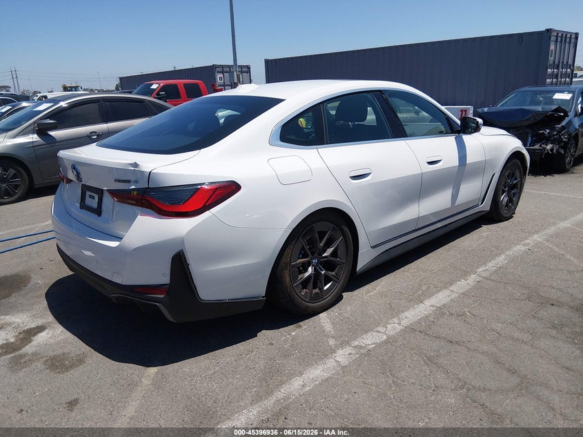 2025 BMW I4 VIN WBY23HD08SFT98632 IAAI salvage auction — FRONT END, Salvage (California), sold $22,750 on 2026-07-30 (photo 4)