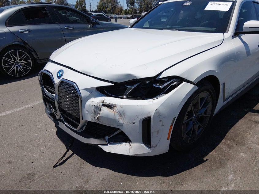 2025 BMW I4 VIN WBY23HD08SFT98632 IAAI salvage auction — FRONT END, Salvage (California), sold $22,750 on 2026-07-23 (photo 6)