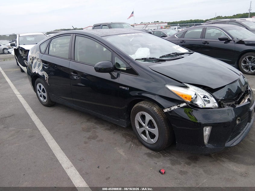 2013 Toyota Prius VIN JTDKN3DU4D5627852 IAAI salvage auction — FRONT END, Salvage (North Carolina), sold $50 on 2026-07-29 (photo 1)