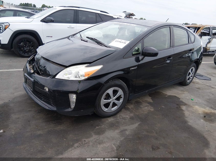 2013 Toyota Prius VIN JTDKN3DU4D5627852 IAAI salvage auction — FRONT END, Salvage (North Carolina), sold $50 on 2026-07-29 (photo 2)