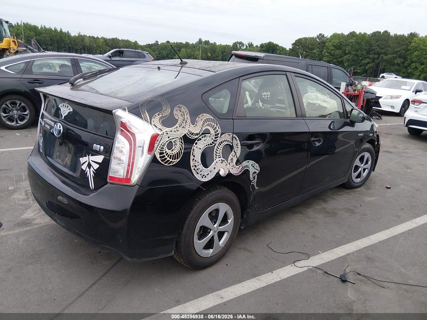2013 Toyota Prius VIN JTDKN3DU4D5627852 IAAI salvage auction — FRONT END, Salvage (North Carolina), sold $50 on 2026-07-29 (photo 4)