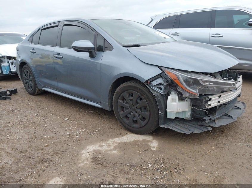 2022 Toyota Corolla VIN JTDEPMAE9N3001852 IAAI salvage auction — LEFT FRONT, Original (Texas), sold $4,300 on 2026-07-29 (photo 1)