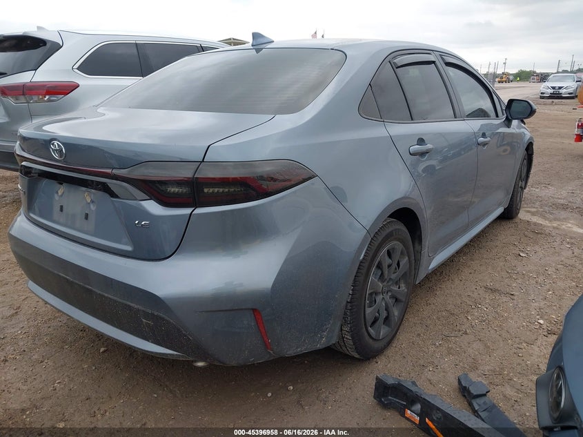 2022 Toyota Corolla VIN JTDEPMAE9N3001852 IAAI salvage auction — LEFT FRONT, Original (Texas), sold $4,300 on 2026-07-29 (photo 4)