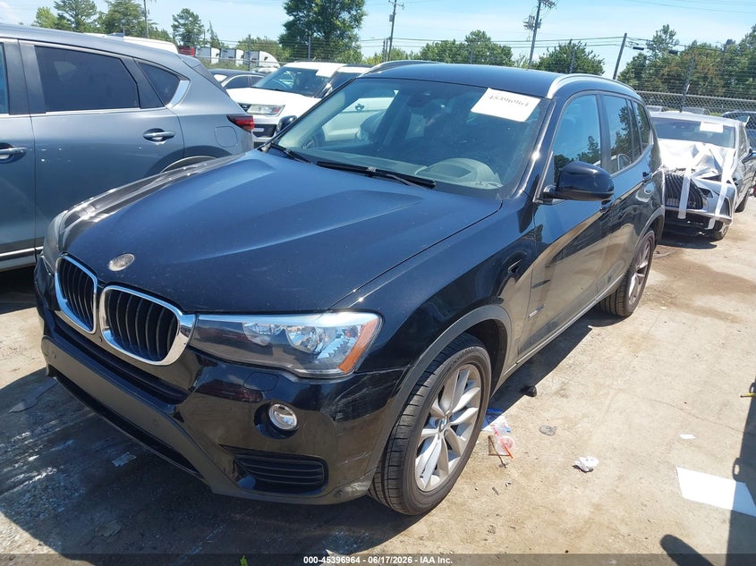 2017 BMW X3 VIN 5UXWZ7C53H0U46881 IAAI salvage auction — REAR END, Salvage (North Carolina), sold $3,350 on 2026-07-13 (photo 2)